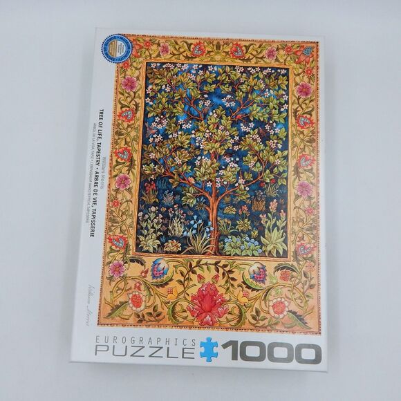 Eurographics Tree of Life by William Morris 1000 Piece Jigsaw Puzzle Complete - Picture 7 of 11